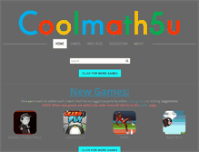Tablet Screenshot of coolmath5u.com